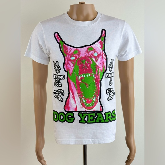 Lot of 2 T-shirts, Killer Klowns From Outer Space, Dog Years "Beware of Dog" - Picture 8 of 13